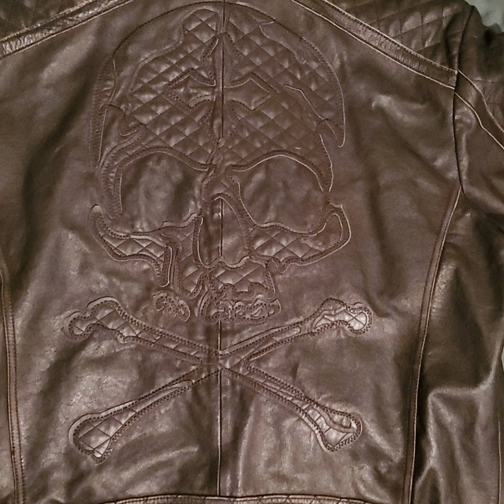 Affliction Black Premium Leather Jacket